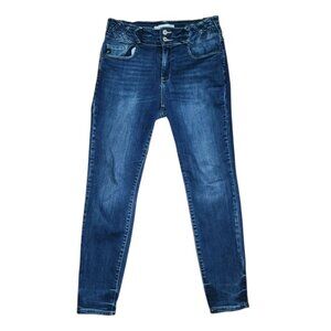 KanCan for Maurices Jeans Womens Size 28 Blue Denim Skinny High Rise Novelty